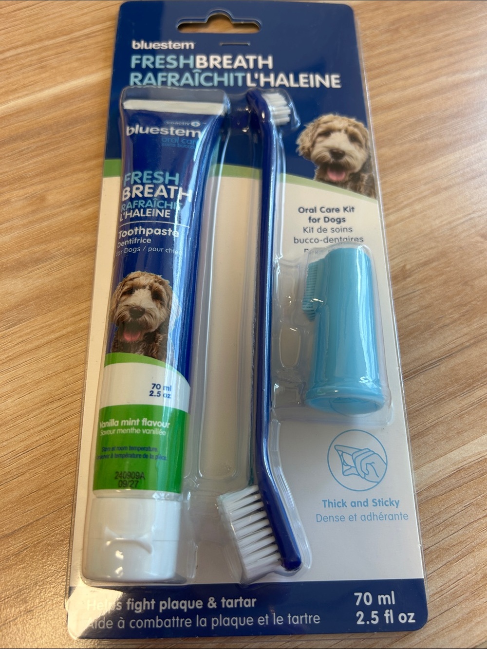 Bluestem FreshBreath Dog Oral Care Kit NEW